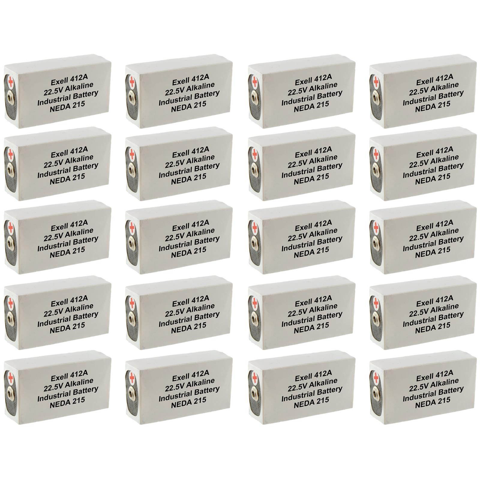 20x Exell 412A Alkaline 22.5V Battery NEDA 215, 15F20, BLR122 FAST USA SHIP
