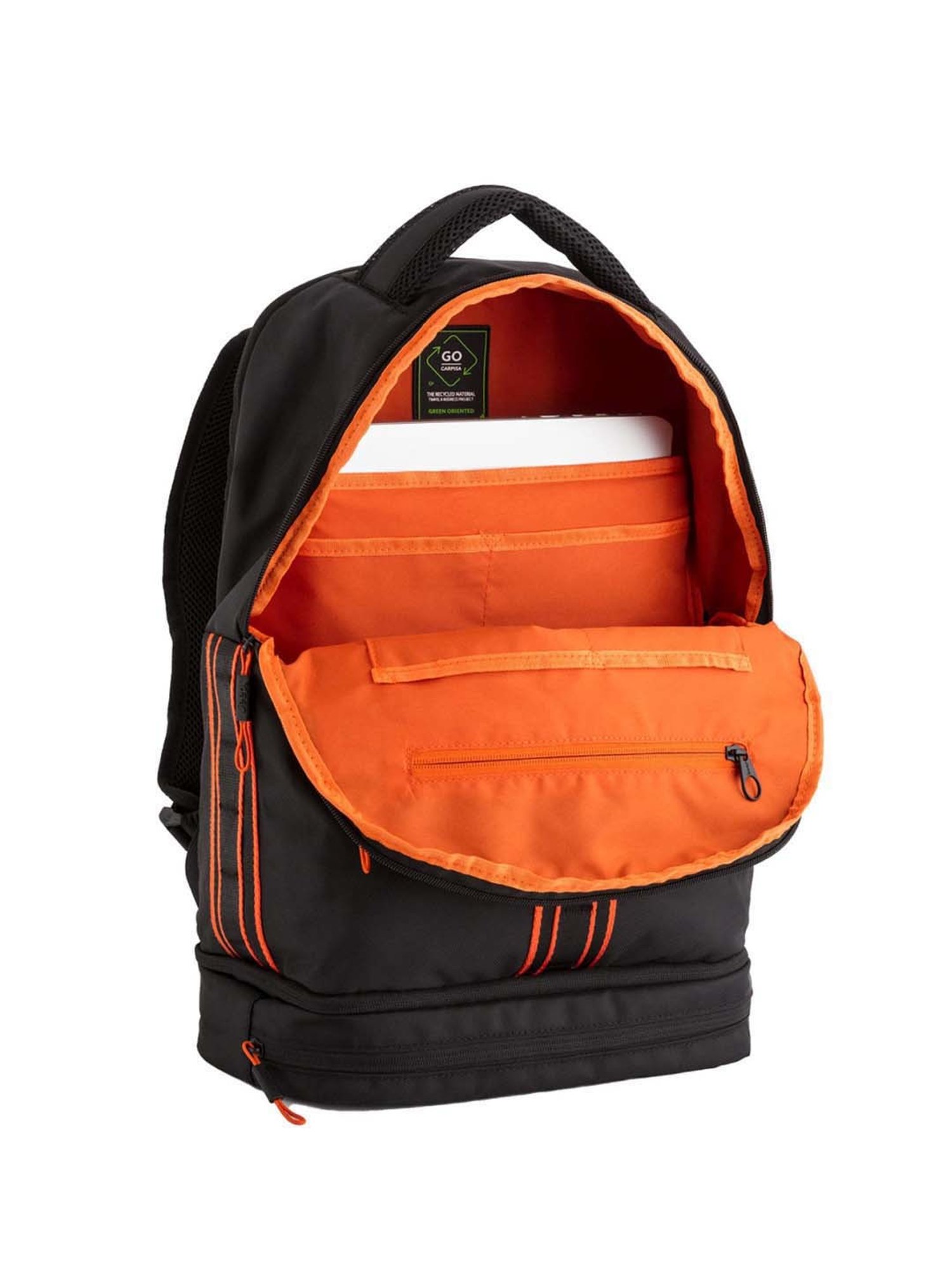 Carpisa Black Alfa Go Jeep Large Laptop Backpack