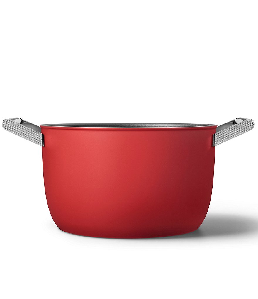 Smeg 50s Retro Style Nonstick 8-Quart Casserole w/Lid