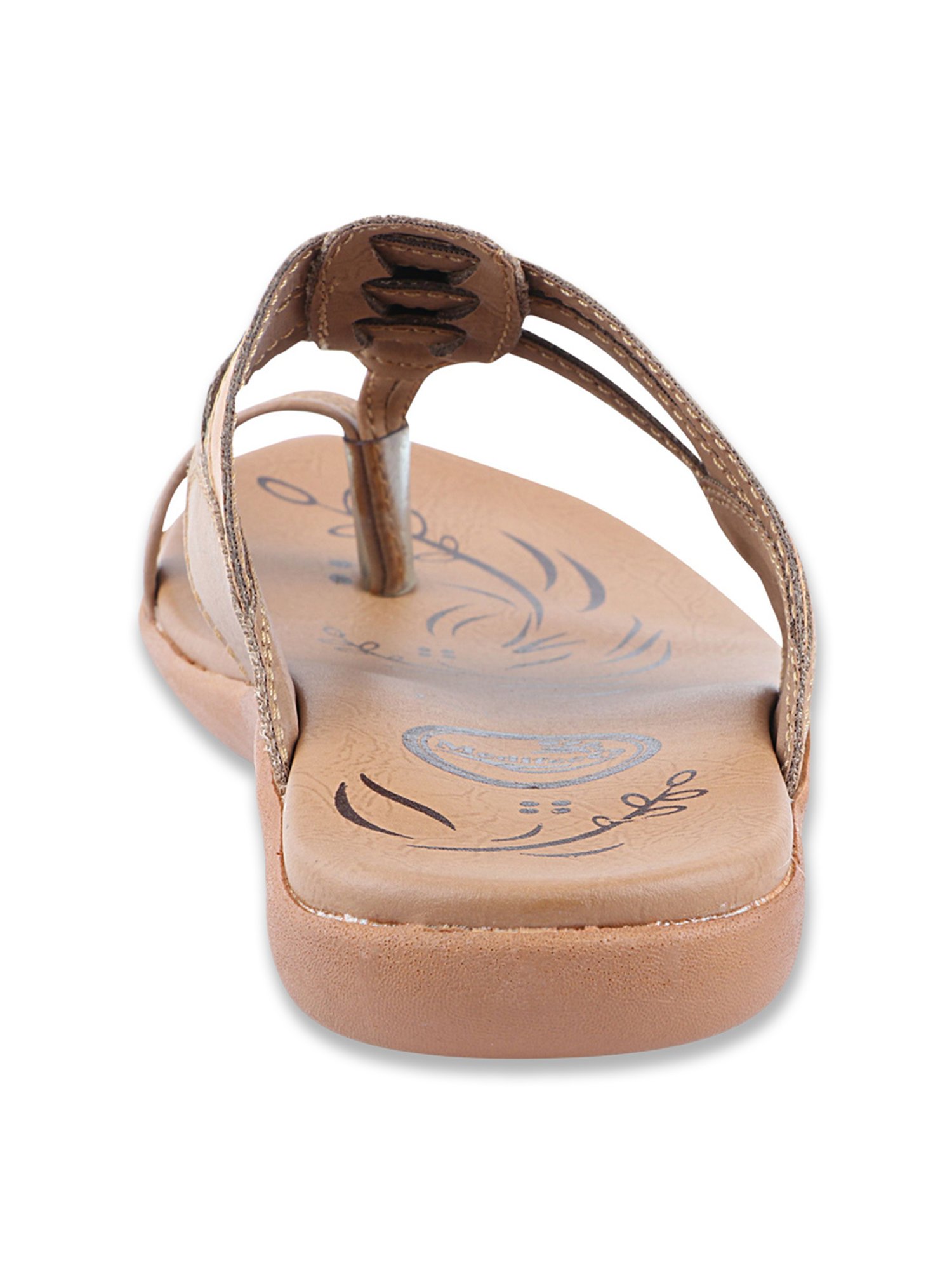 MediFeet Women's Beige Toe Ring Sandals