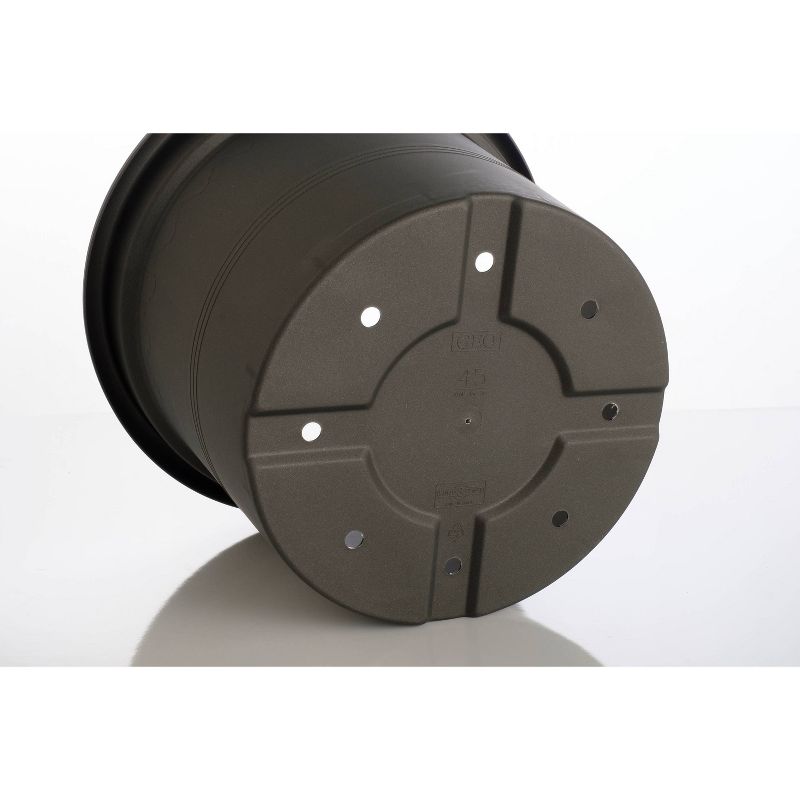 13.25&#34; x 17.5&#34; Indoor/Outdoor Resin Geo Planter Black - Alfresco Home LLC