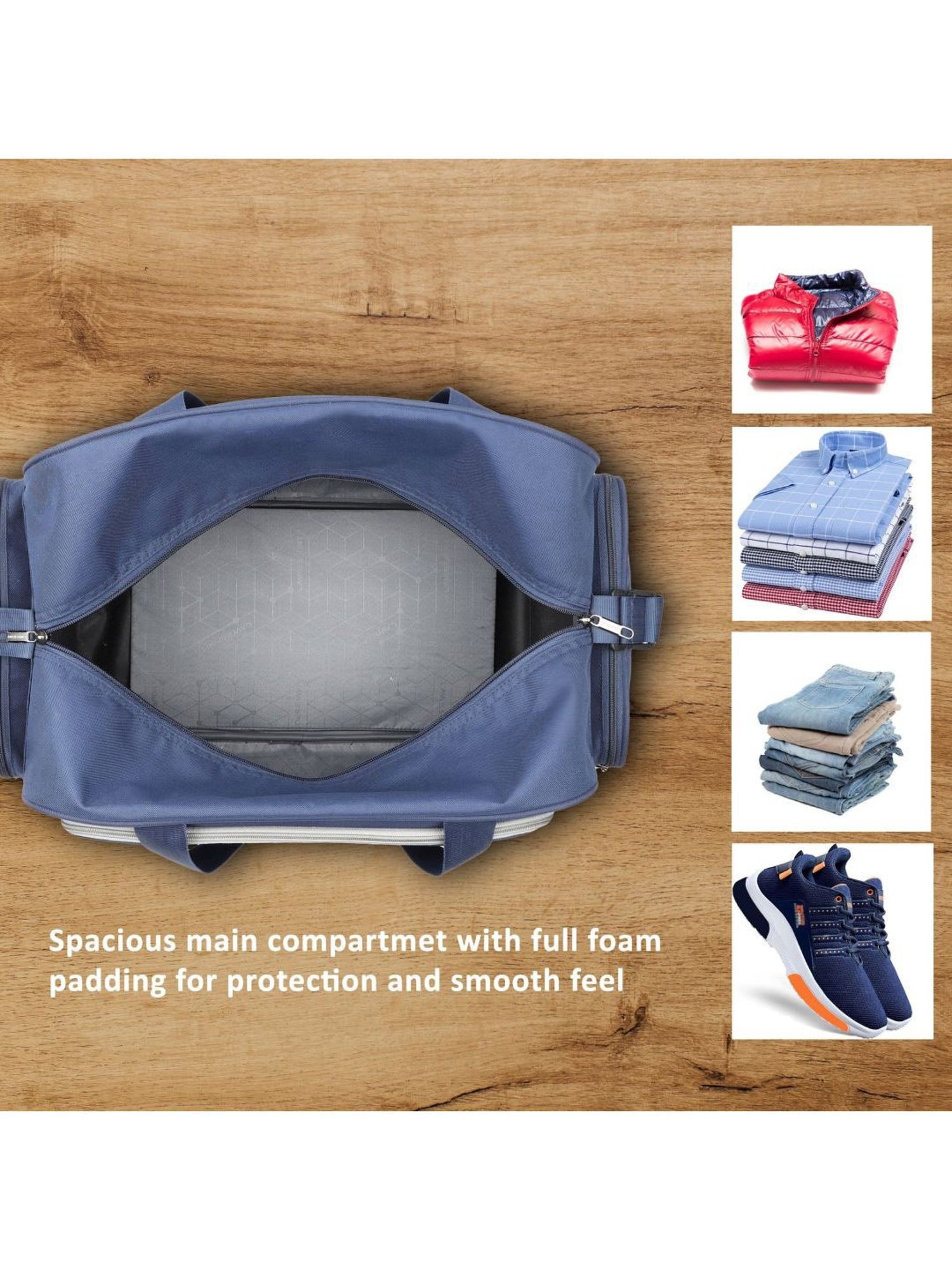 Lavie Sport Bristol Medium 55 cms Duffle Bag | Duffle (Navy)