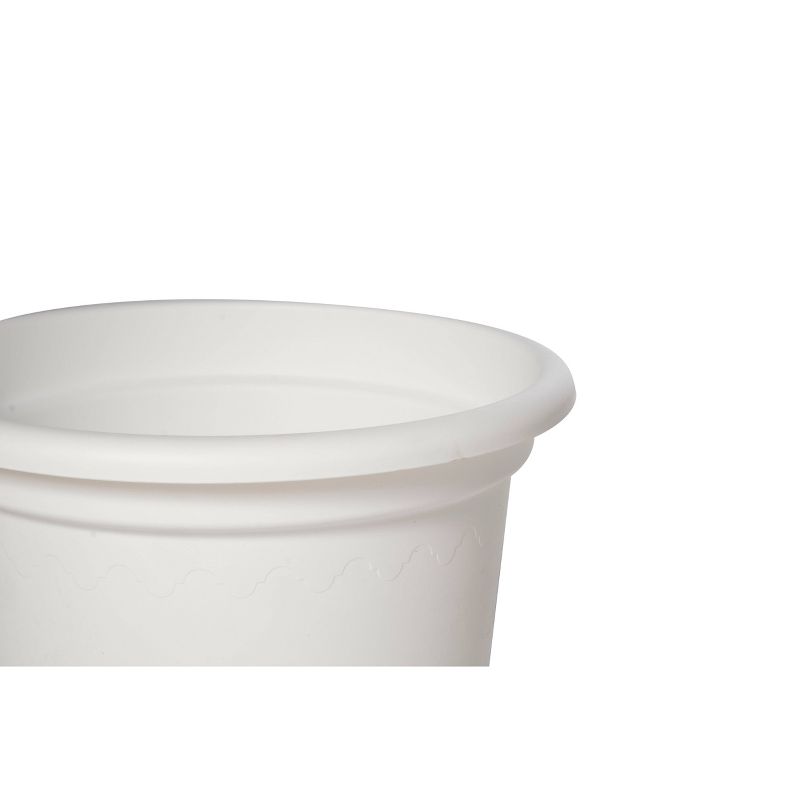 13.25&#34; x 17.5&#34; Indoor/Outdoor Resin Geo Planter White - Alfresco Home LLC