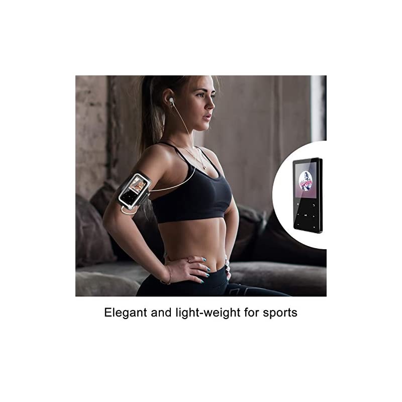 Bluetooth Music Player - Portable 32gb MP3 Player with Bluetooth, FM Radio, Ideal for Sports| Running | Hiking (Headphone & Waterproof Armband Included)