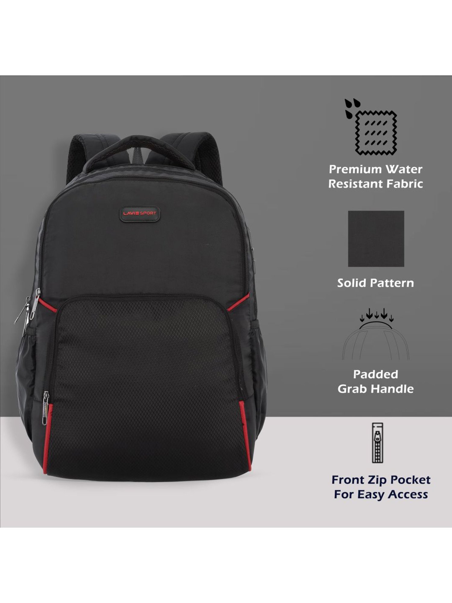 LAVIE SPORT Business M Black 33 Ltrs Large Laptop Backpack