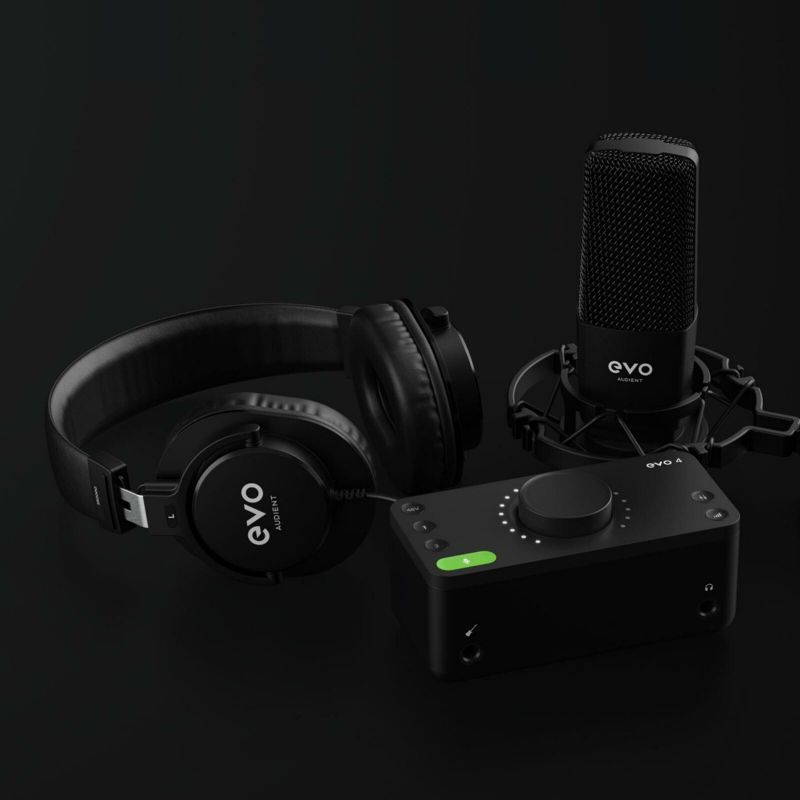 Audient EVO Start Recording Bundle with EVO 4 Interface, Microphone, Headphones