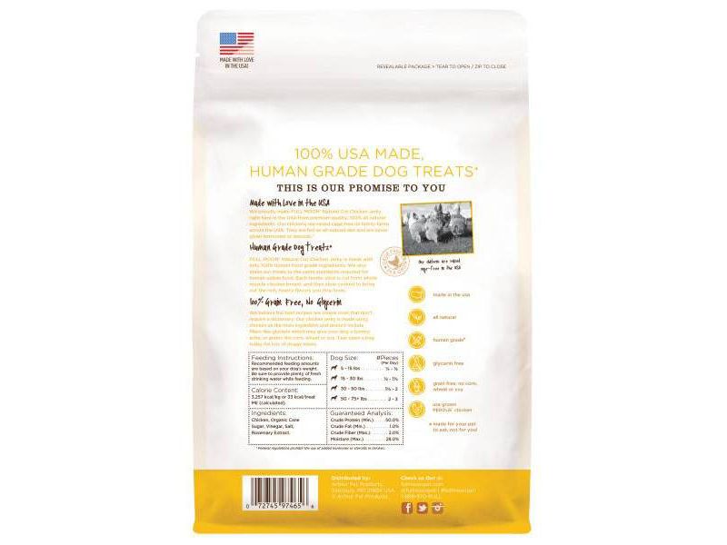 Full Moon Natural Cut Chicken Jerky Dog Treat - 12oz