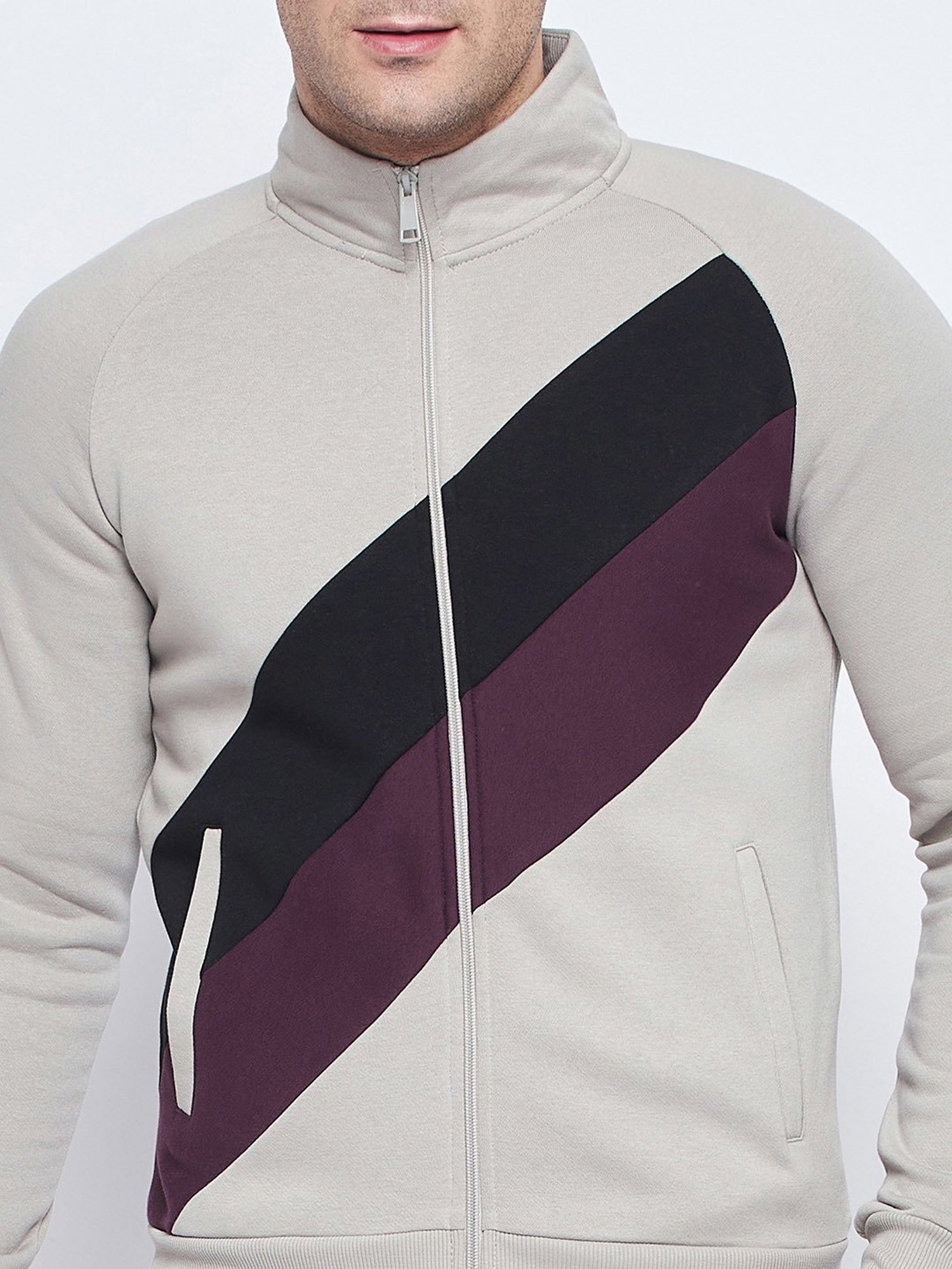 Camla Light Grey Regular Fit Tracksuit