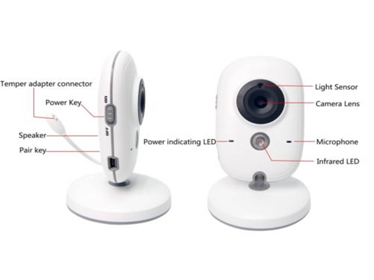 Wireless baby monitor D&Z VB603 supports baby voice intercom (wireless-white)