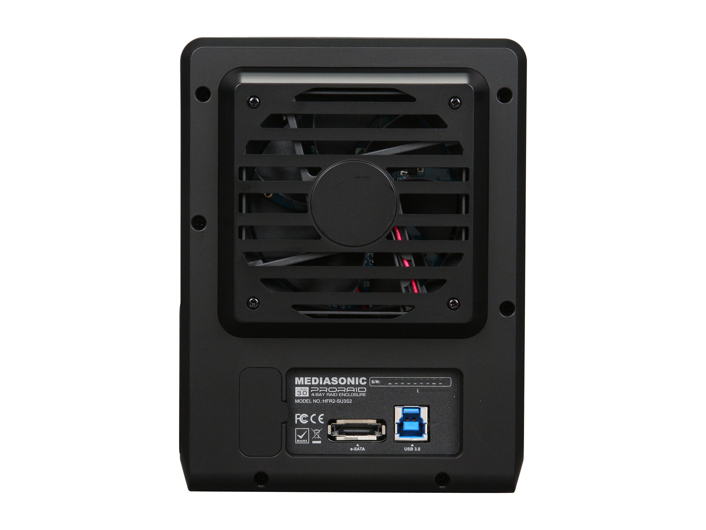 Mediasonic HFR2-SU3S2 PRORAID Box 4 Bay Raid 3.5" SATA Hard Drive Enclosure with USB 3.0 & eSATA