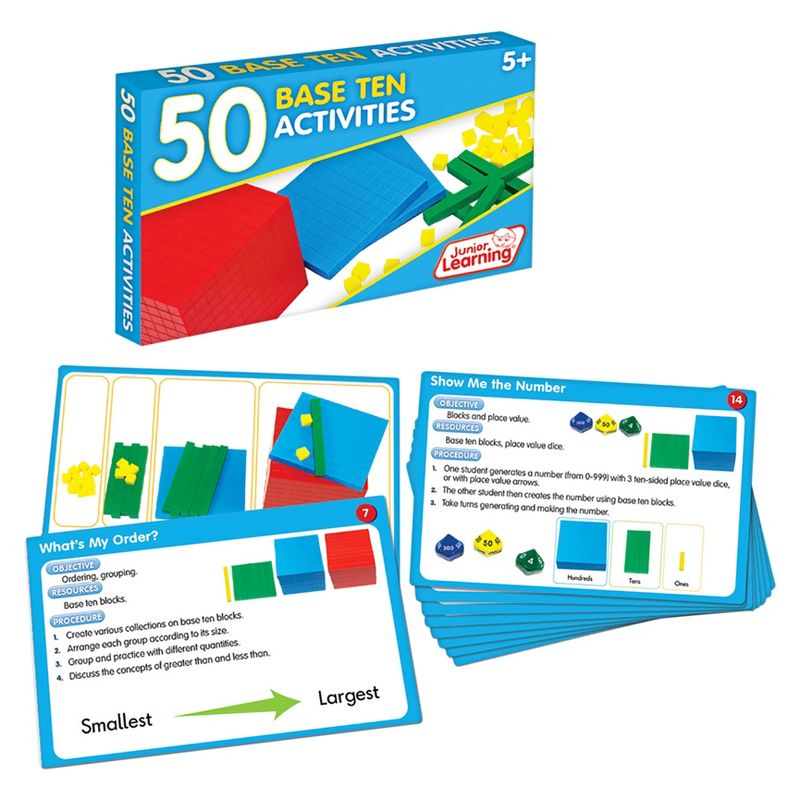 Junior Learning 50 Base Ten Activities Learning Set