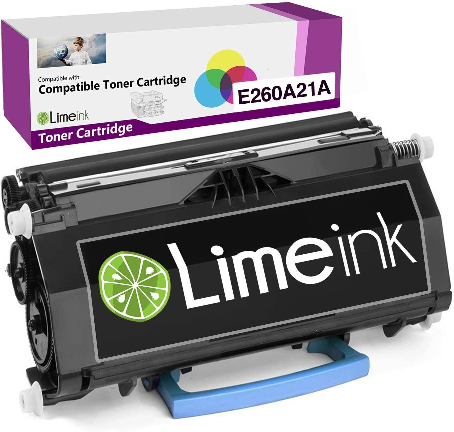 Limeink Black Compatible E260 High Yield Laser Toner Cartridges for Lexmark E260 E260d E260dn E360 E360d E360dn E460 E460dn E460dw E460dtn E462 E462dtn E462 E462dtn 360dn Ink Printer 260 260d 260dn