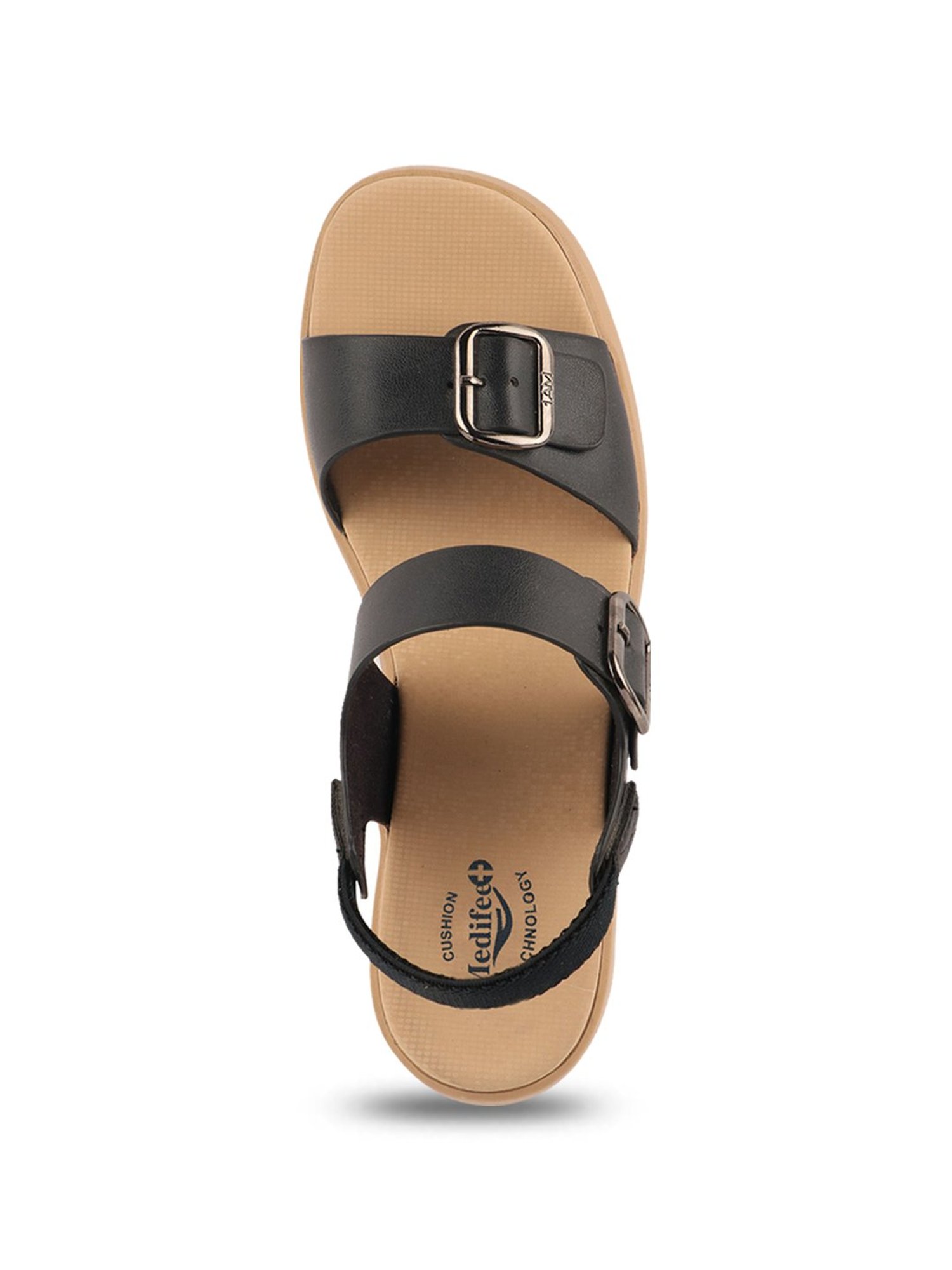 MediFeet Women's Black Sling Back Wedges