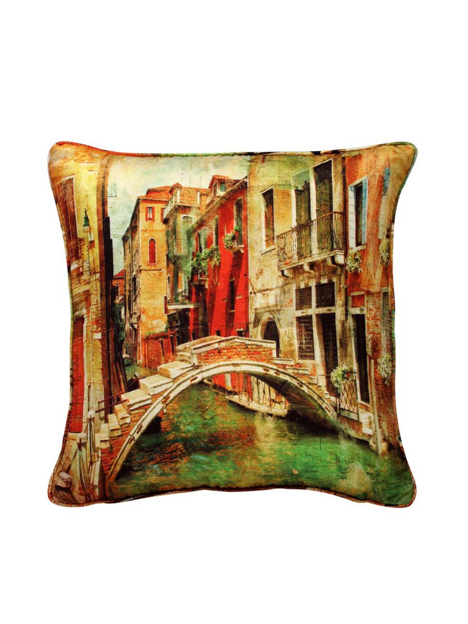 Swayam Multicolor Cotton 40 cm x 40 cm Cushion Covers - Set of 2