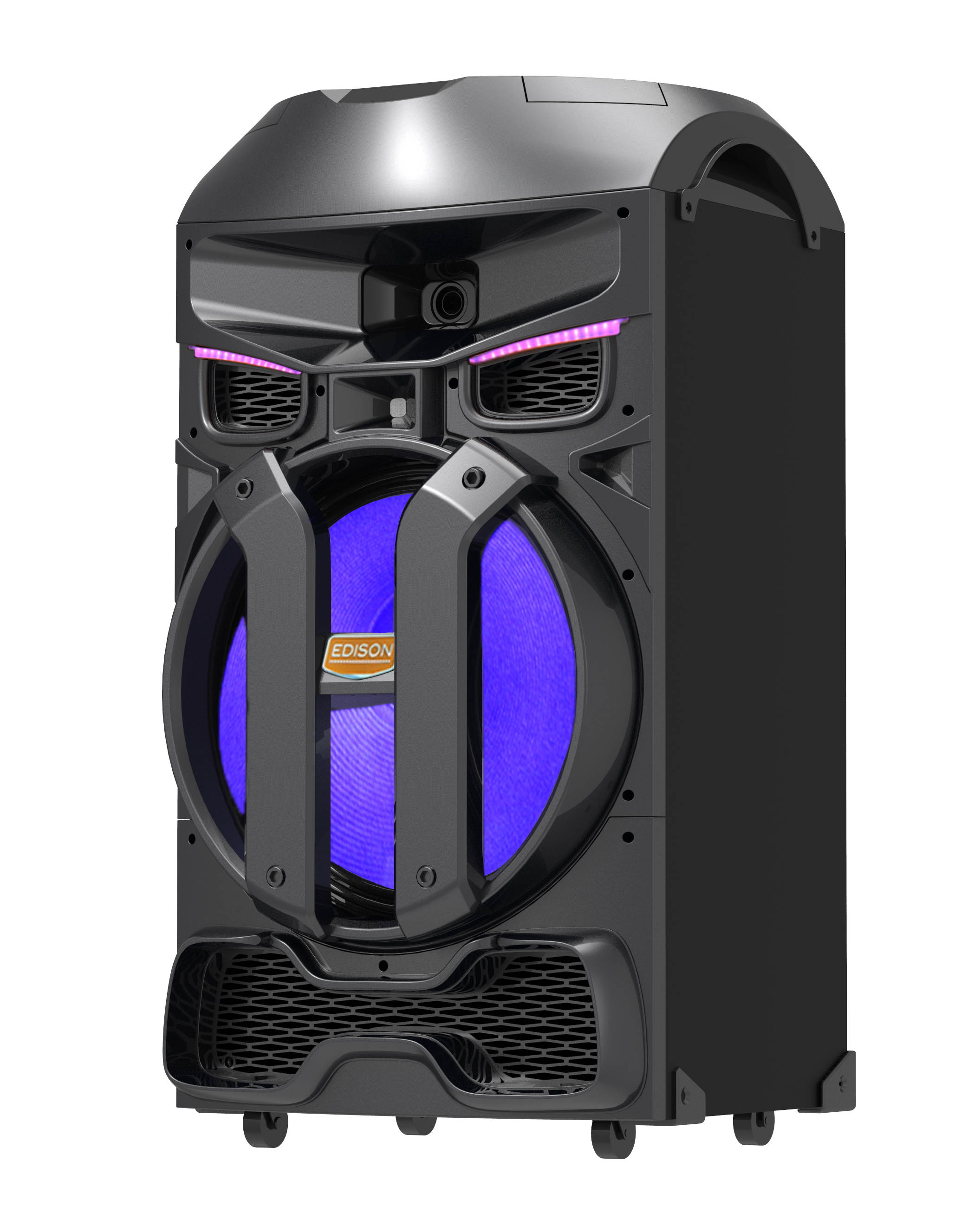 3500 Watt Party System with Embedded Disco Ball on top and 15" Woofer - Edison Professional PSL15