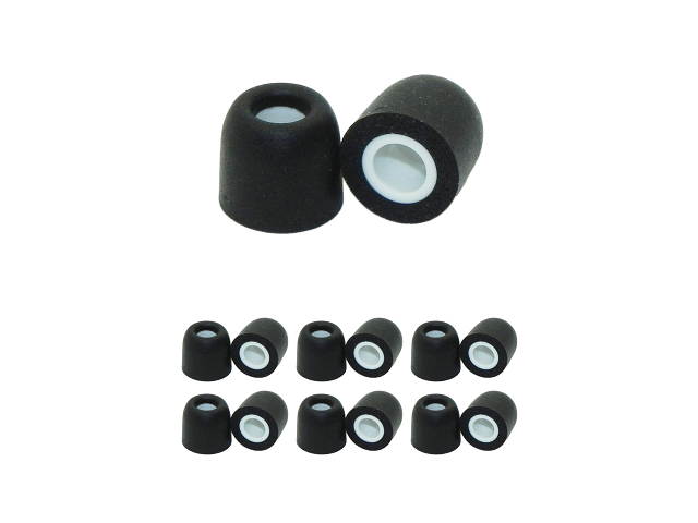 Jaybird ear tips; memory foam ear tips for most Jaybird earphones (see list); Jaybird replacement ear tips