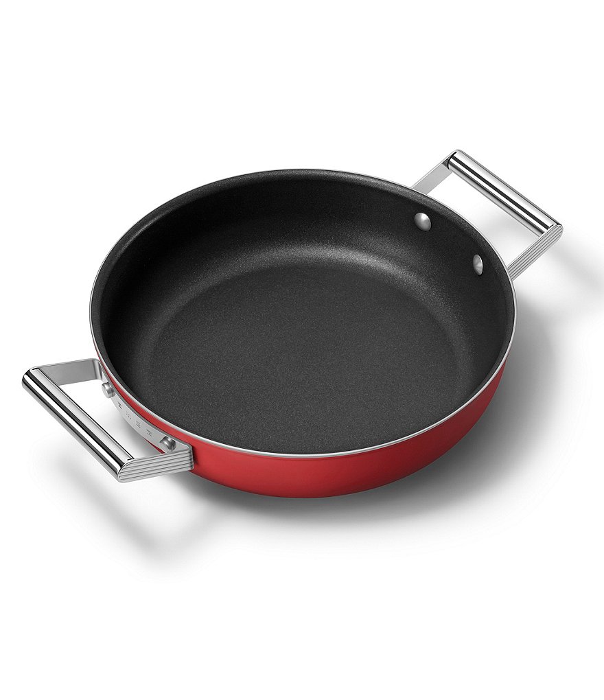 Smeg 50's Retro Style Nonstick 4-Quart Covered Saute and Brasier Pan