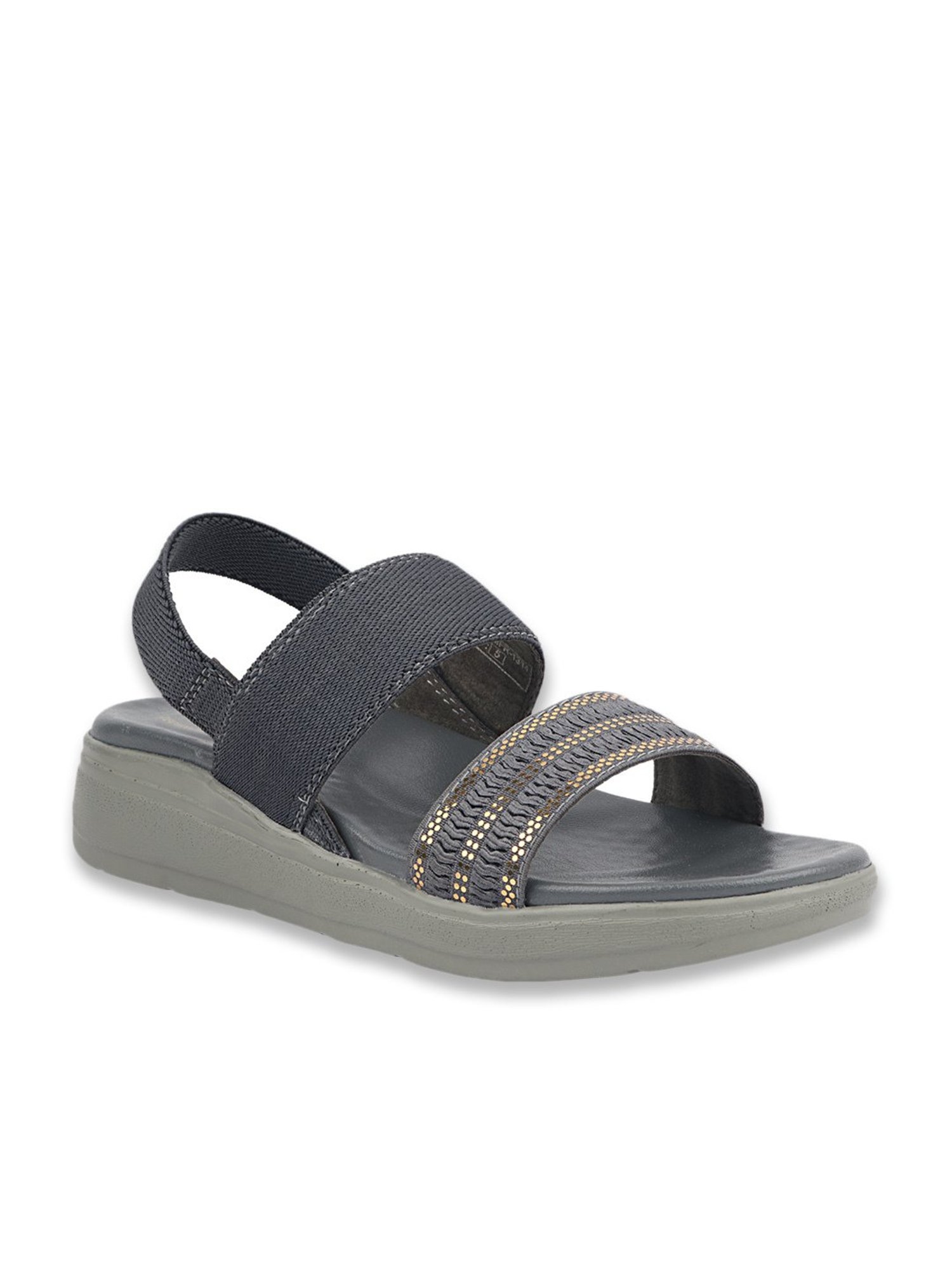 MediFeet Women's Grey Sling Back Wedges