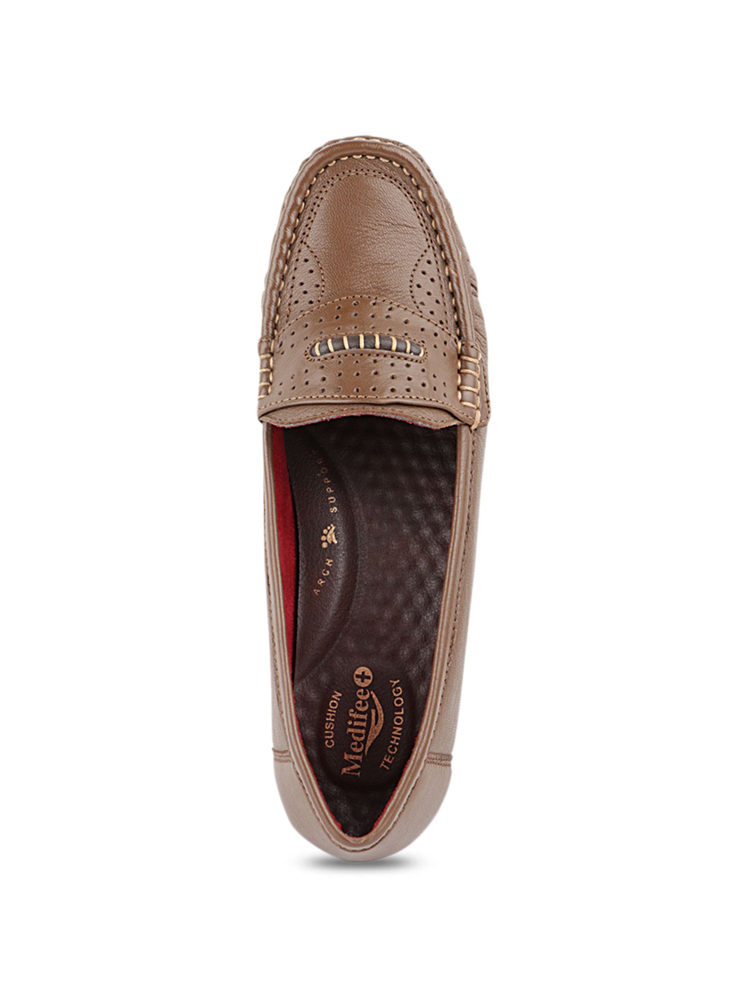 MediFeet Women's Brown Casual Loafers