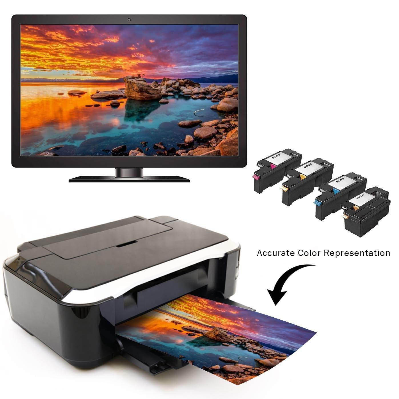 Limeink 3 Pack Compatible High Yield Laser Toner Cartridges Replacement for Dell E525W 525W E525 525 H3M8P DPV4T (1 Cyan, 1 Magenta, 1 Yellow) Compatible with Dell E525W E525DW Color Laser Printer Ink