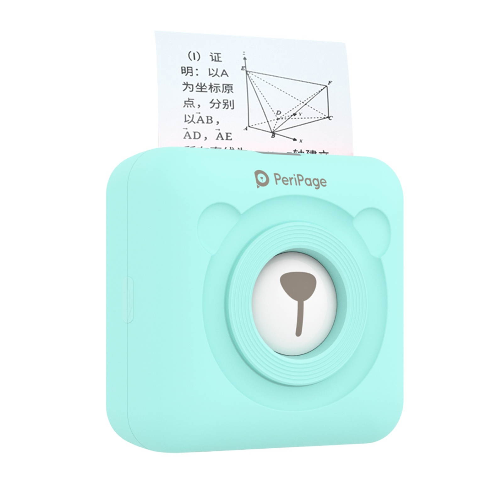 PeriPage Mini Pocket Wireless BT Thermal Printer Picture Photo Label Memo Receipt Paper Printer AR Photo Function with USB Cable Support for Android iOS Smartphone Windows