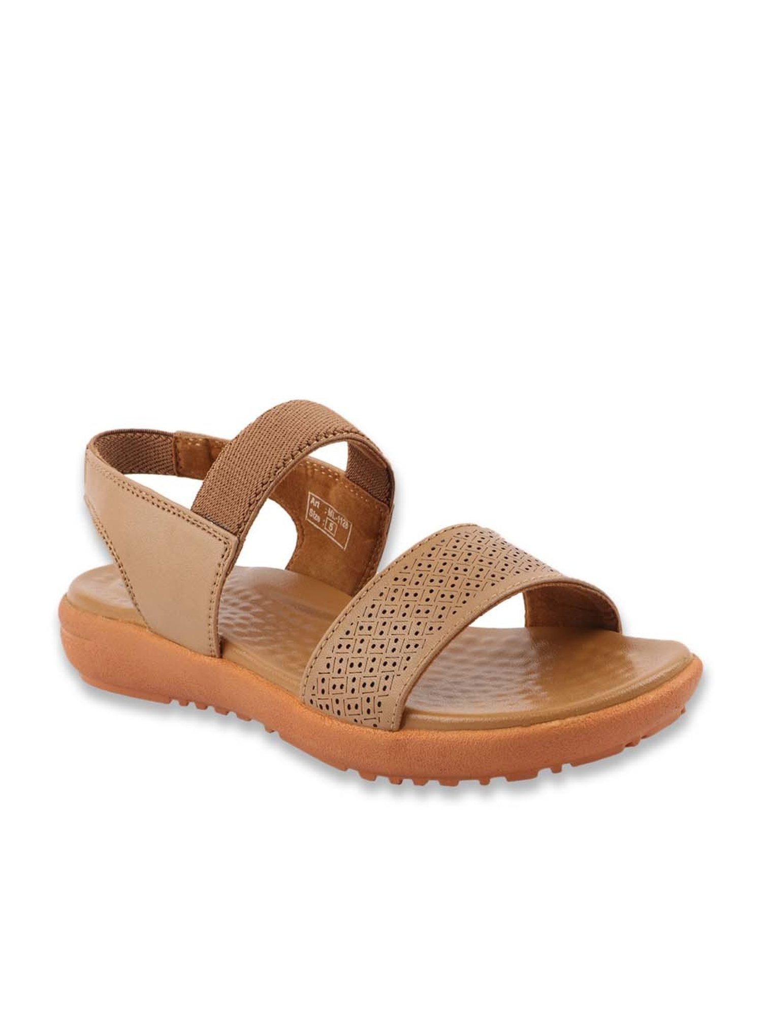 MediFeet Women's Young Cascade Tan Sling Back Sandals