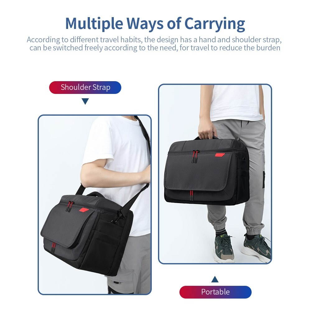 BUBM The Game Console Storage Bag Compatible with PS5 Large Capacity Multi-layer Protection Selection of Fabrics Water Proof