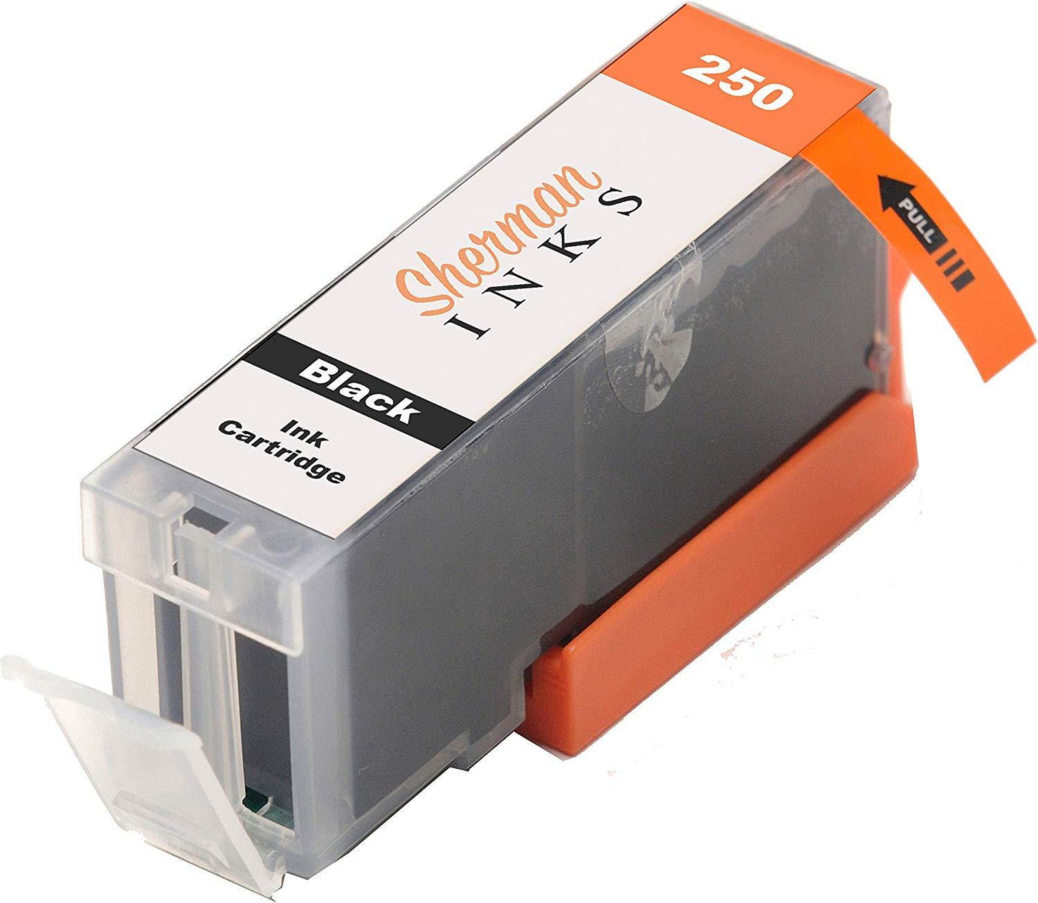 Sherman Replacement Ink Cartridge 5 Pack CLI-251XL 251 XL PGI-250XL 250 XL High Yield for Printer: Canon PIXMA iP7220 iX6820 MG5420 MG5422 MG5520 MG5522 MG5620 MG5622 MG6420 MG6620 MX722