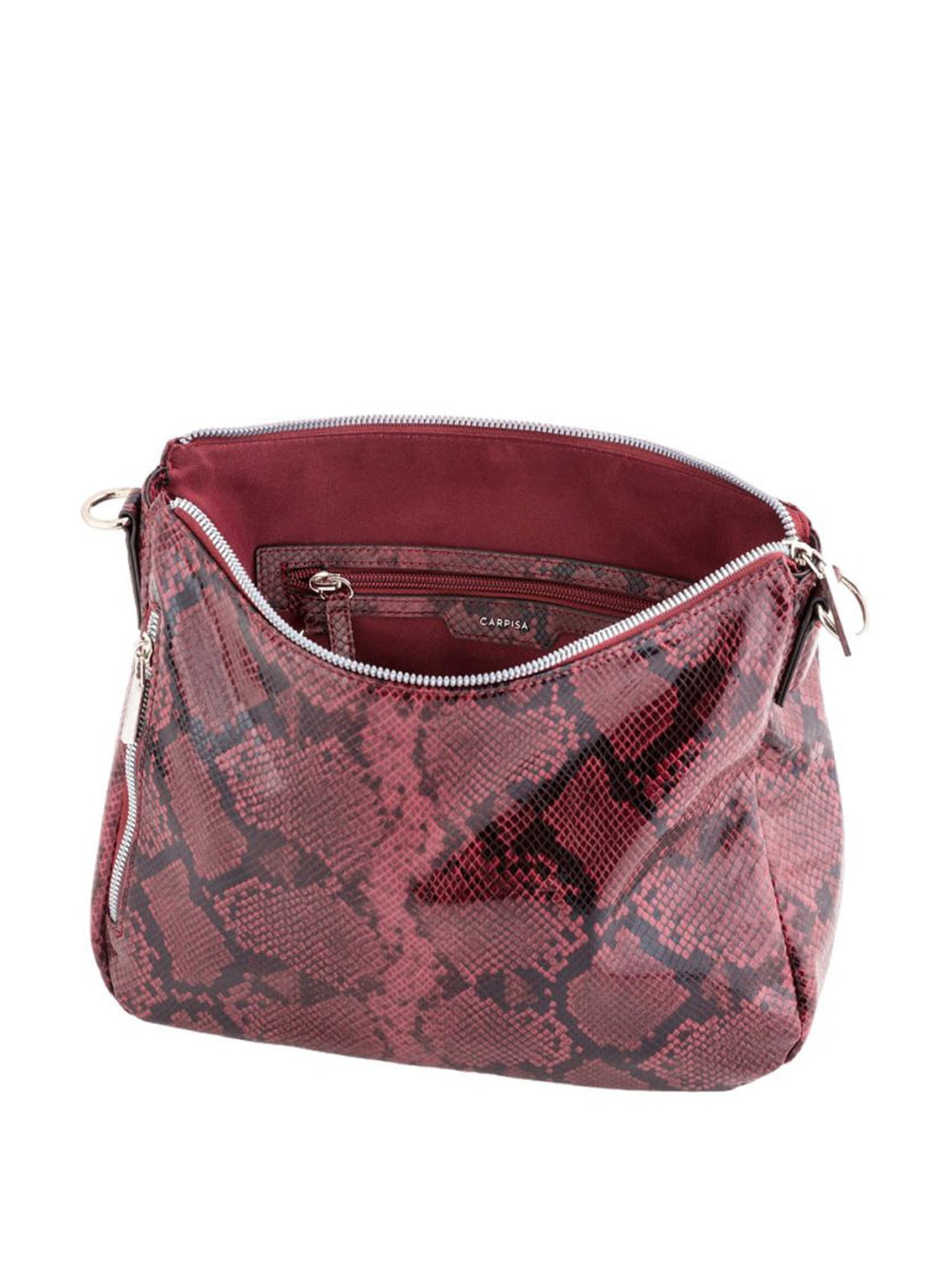 Carpisa Tamara Plum Faux Leather Textured Sling Handbag