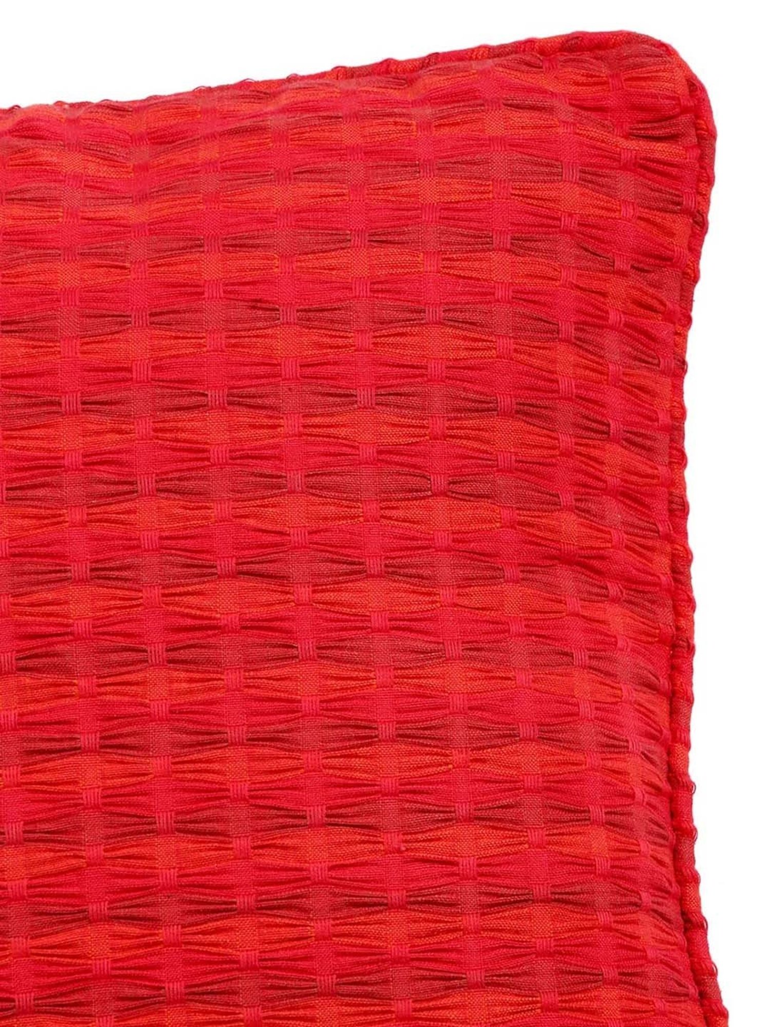 Fabindia Deepali Red Cotton Cushion Cover