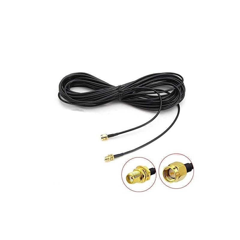 SMA Extension Cable SMA Male to SMA Female RF Connector Adapter WiFi 3G 4G LTE Antenna Extension Cable-Not for TV