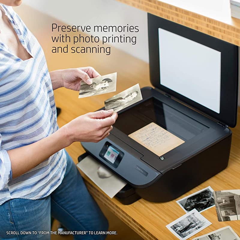 Envy Photo 7155 All in One Photo Printer with Wireless Printing Instant Ink Ready K7G93A Renewed