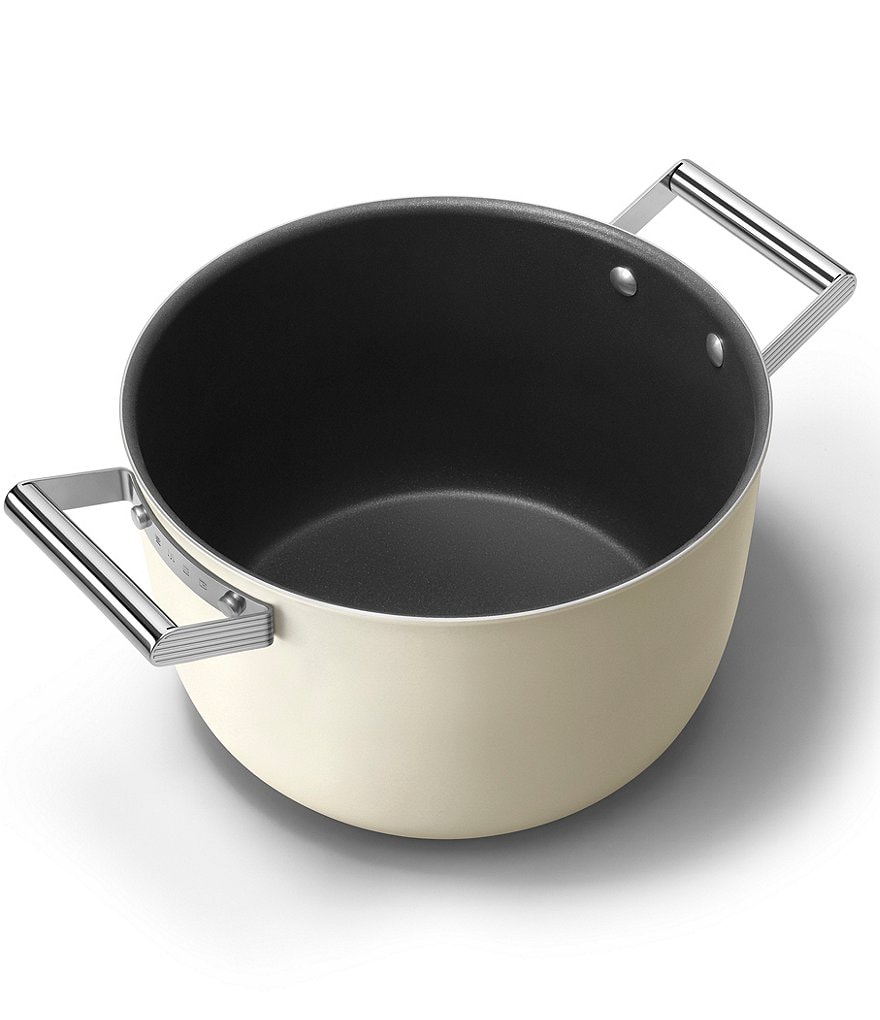 Smeg 50s Retro Style Nonstick 8-Quart Casserole w/Lid