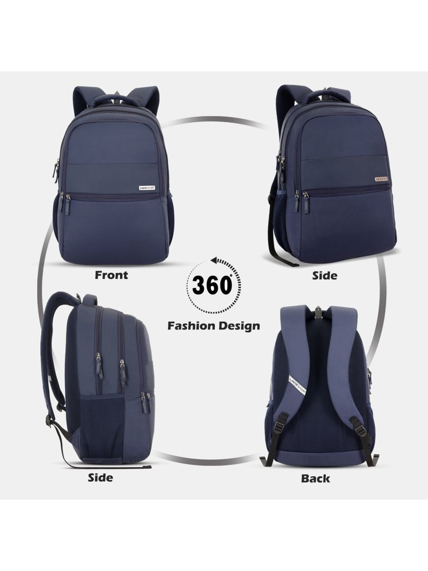 LAVIE SPORT Navy Solid Laptop Backpack