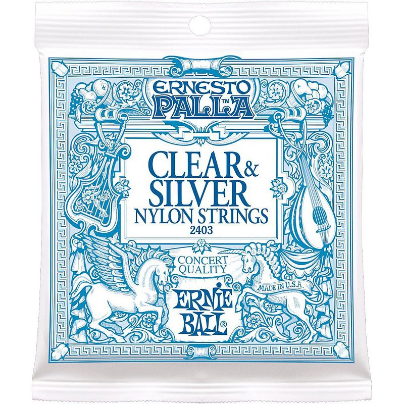 Ernie Ball 2403 Ernesto Palla Nylon Clear and Silver Classical Acoustic Guitar Strings