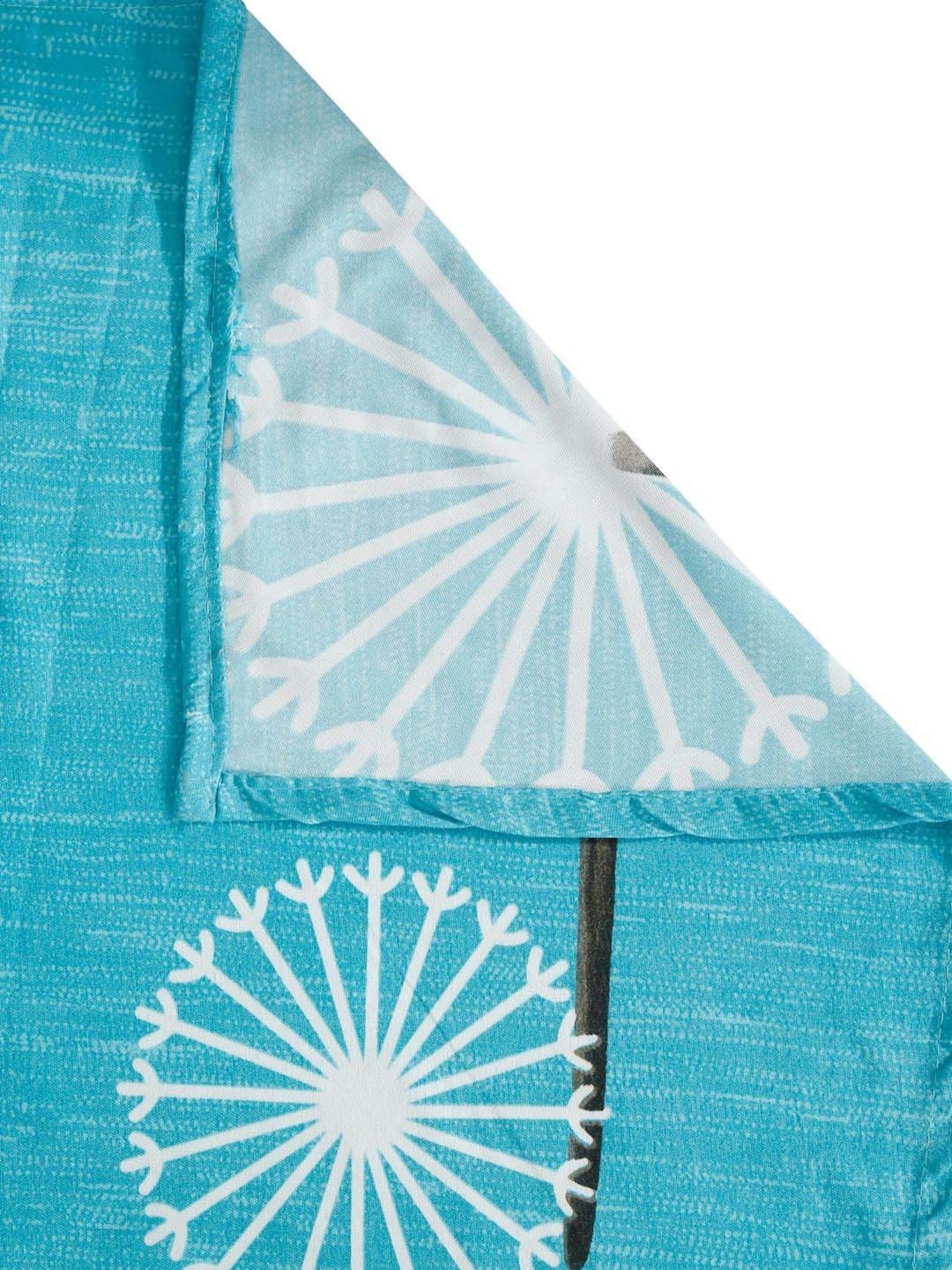HOSTA HOMES Cyan Cotton 280 TC Single Bedsheet with 1 Pillow cover
