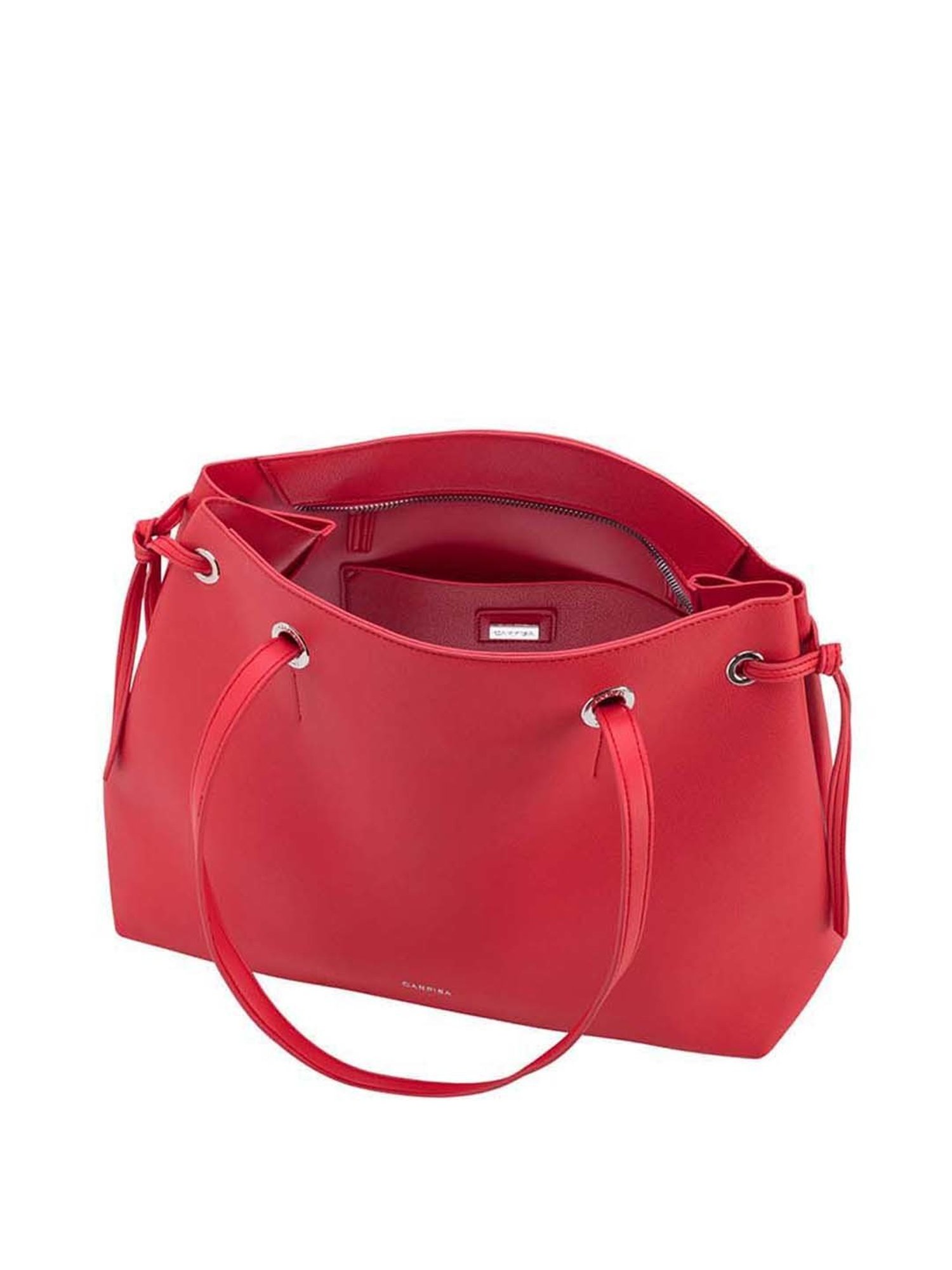 CARPISA Giulietta Red Solid Medium Tote Handbag