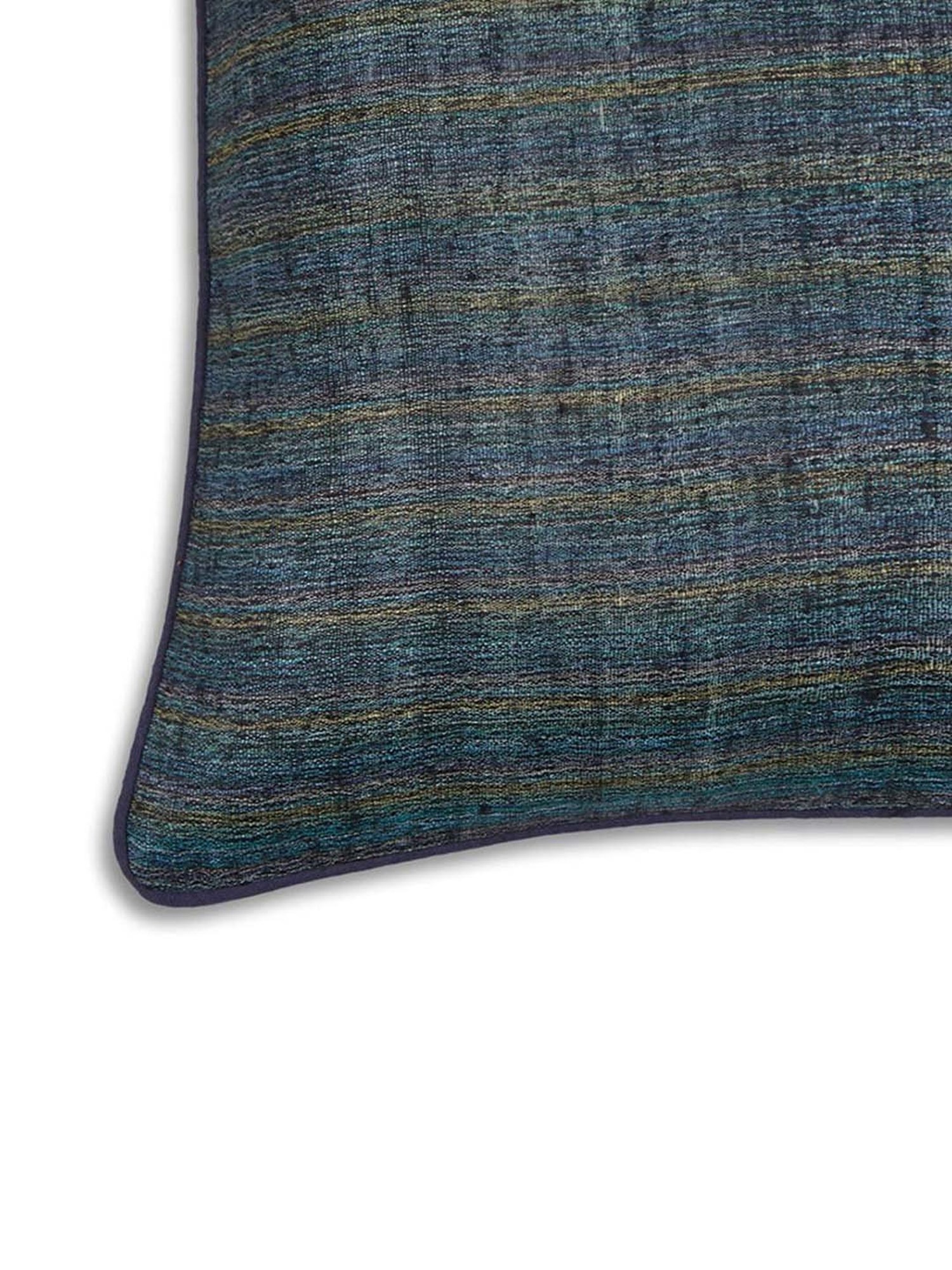 Fabindia Deeva -Tasar Black Silk Cushion Cover