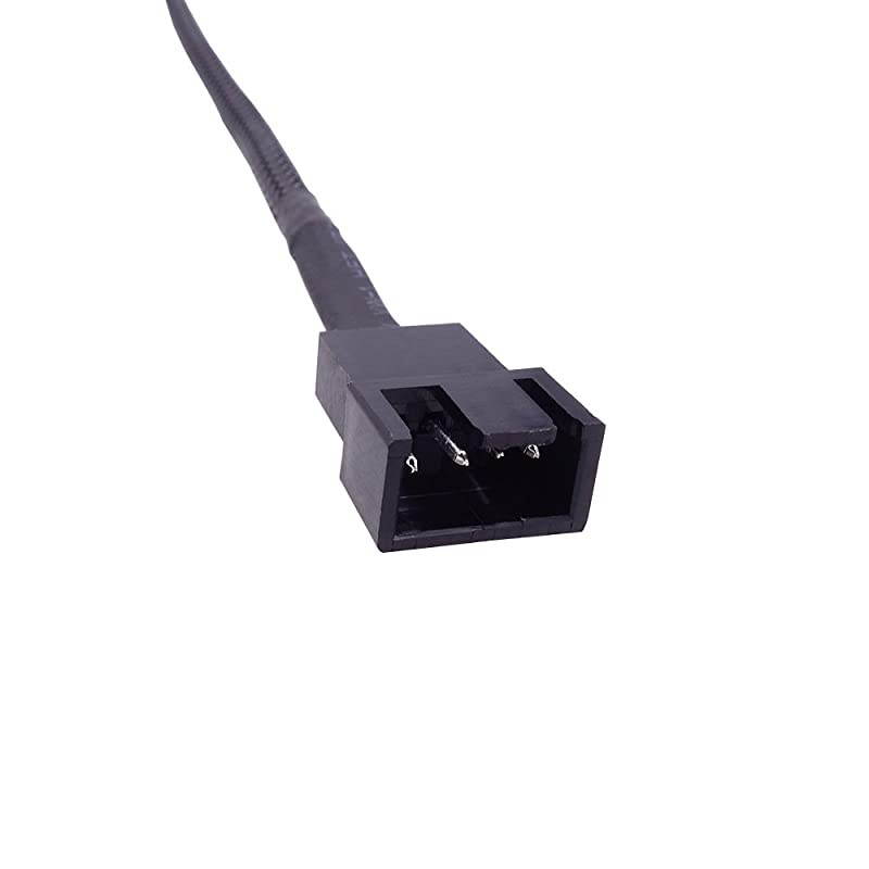 4Pack 4 Pin PWM Fan Power Supply Cable PC Internal Motherboard Fan Power Extension Cable Adapter Cord Wire for Computer ATX Case 4Pin 3Pin Cooling Fans Cable 105 inch