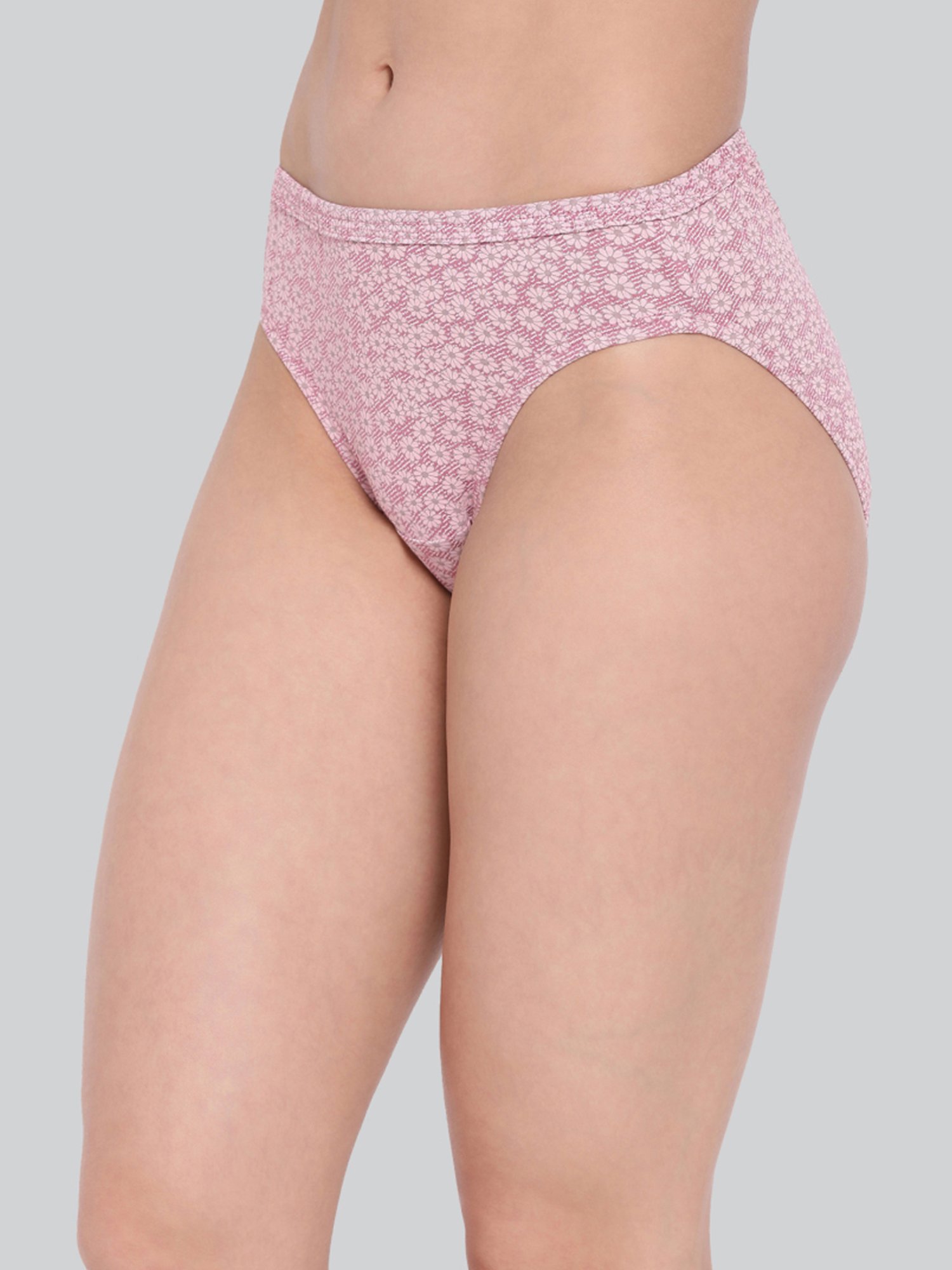 Lyra Assorted Color Cotton Printed Bikini Panties - Pack Of 10