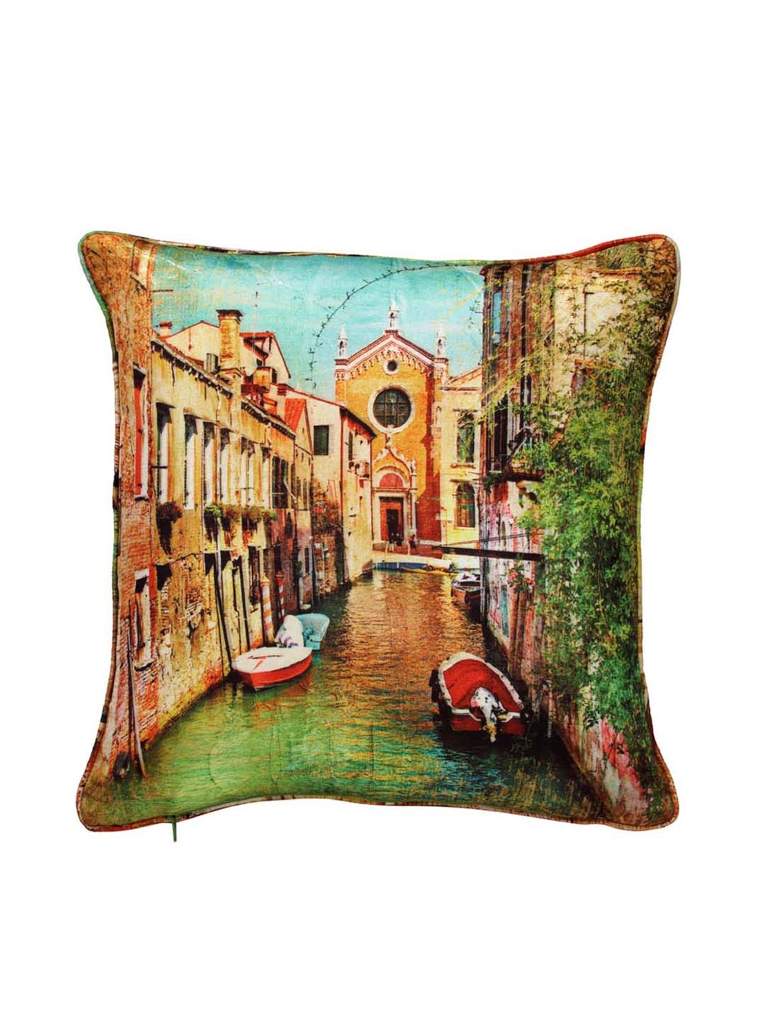 Swayam Multicolor Cotton 40 cm x 40 cm Cushion Covers - Set of 2