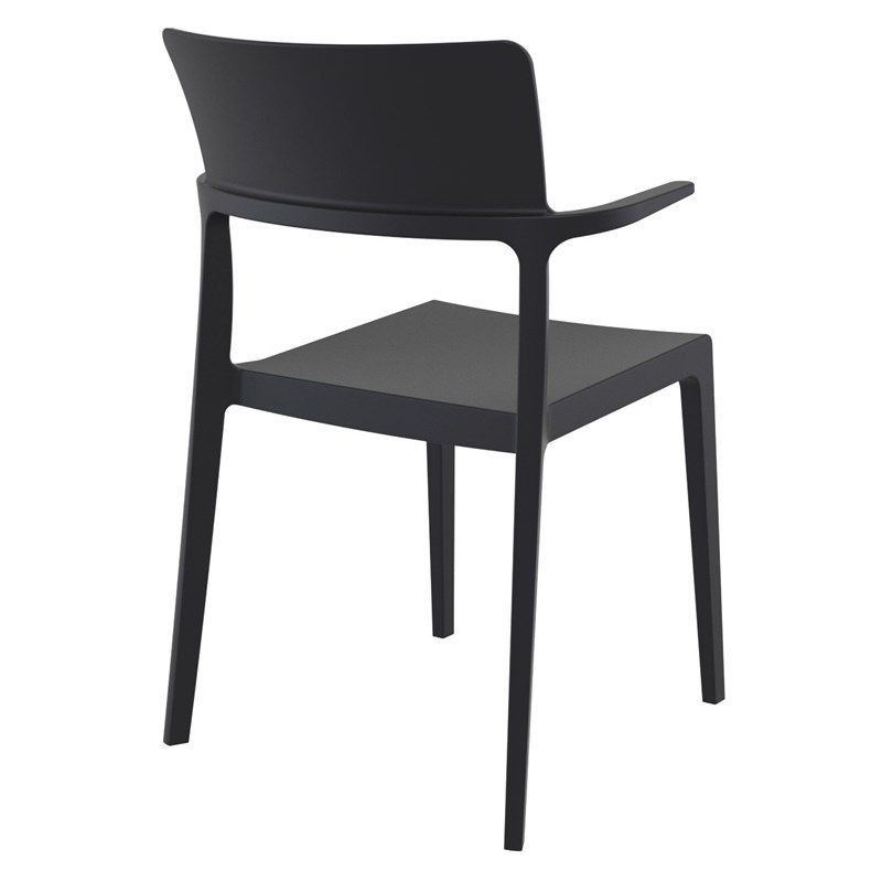 Plus Arm Chair in Black - Set of 2 - Compamia