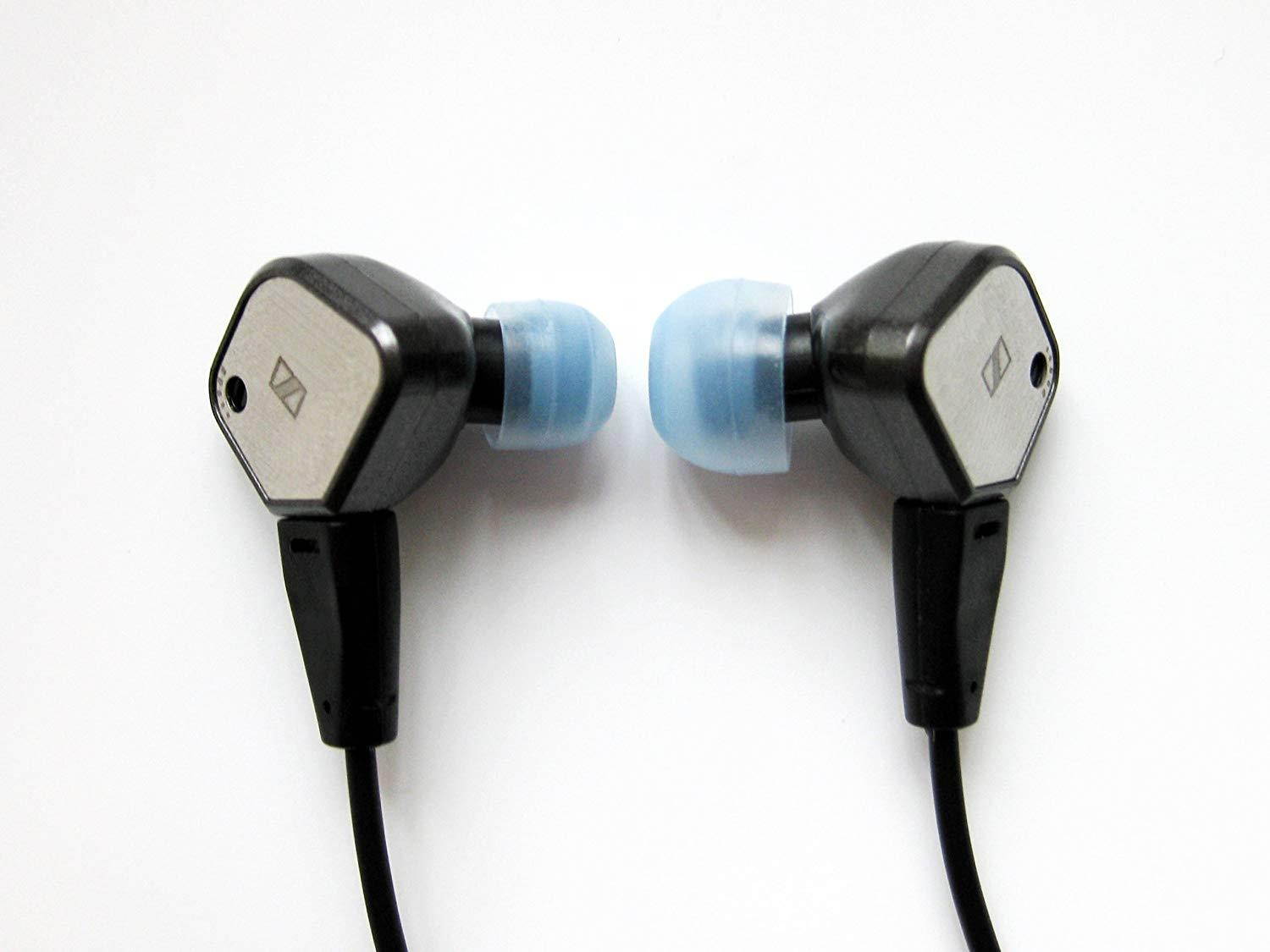 8pcs : 4 Pairs XS/S/M/L Blue Replacement Set Earbuds Eartips for Sennheiser IE Series, CX Series, CXC Series, CXL Series, OCX Series, and MM Series In Ear Earphone Headsets