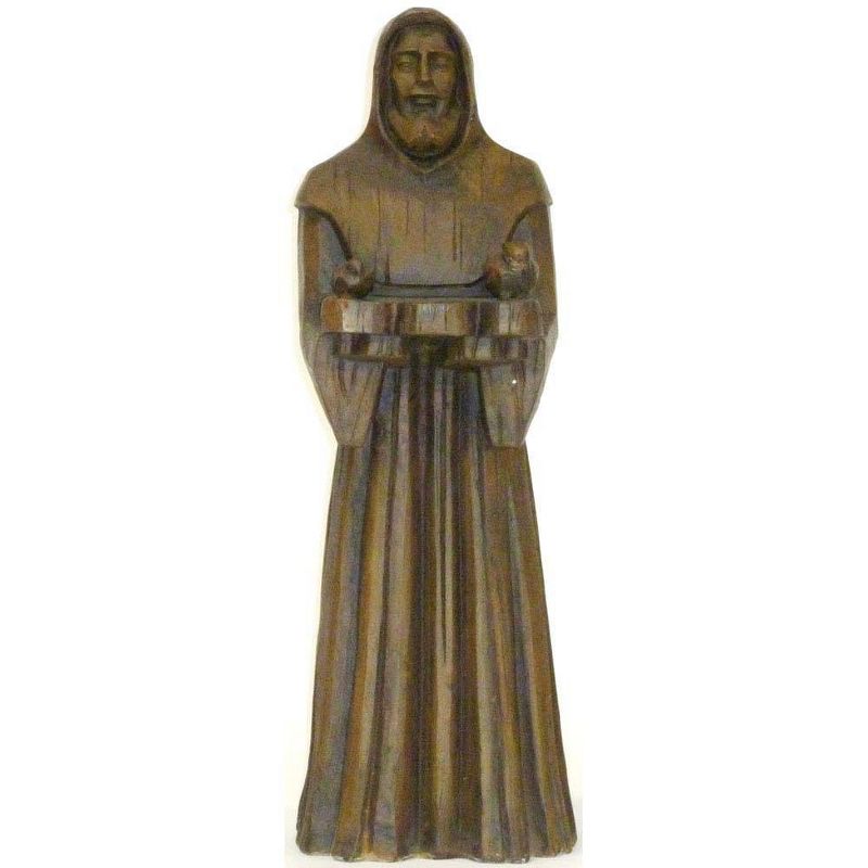 36&#34; Indoor/Outdoor Resin St. Francis Garden Statue Brown - Alfresco Home LLC