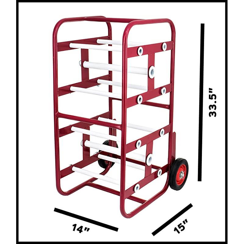 Transportable Multiple Axle Cable Caddy MultiSpool Wire Rack Dispenser Easy Use Cable Holder amp Distribution for Workplace Efficiency