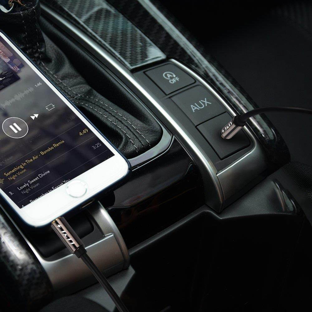 J&D 3.5mm Male to Female Auxiliary Audio Cable, Gold Plated [Copper Shell] [Heavy Duty] 3.5mm 1/8" TRS Male to 3.5mm 1/8" TRS Female Stereo Audio Adapter Cable - 15 Feet