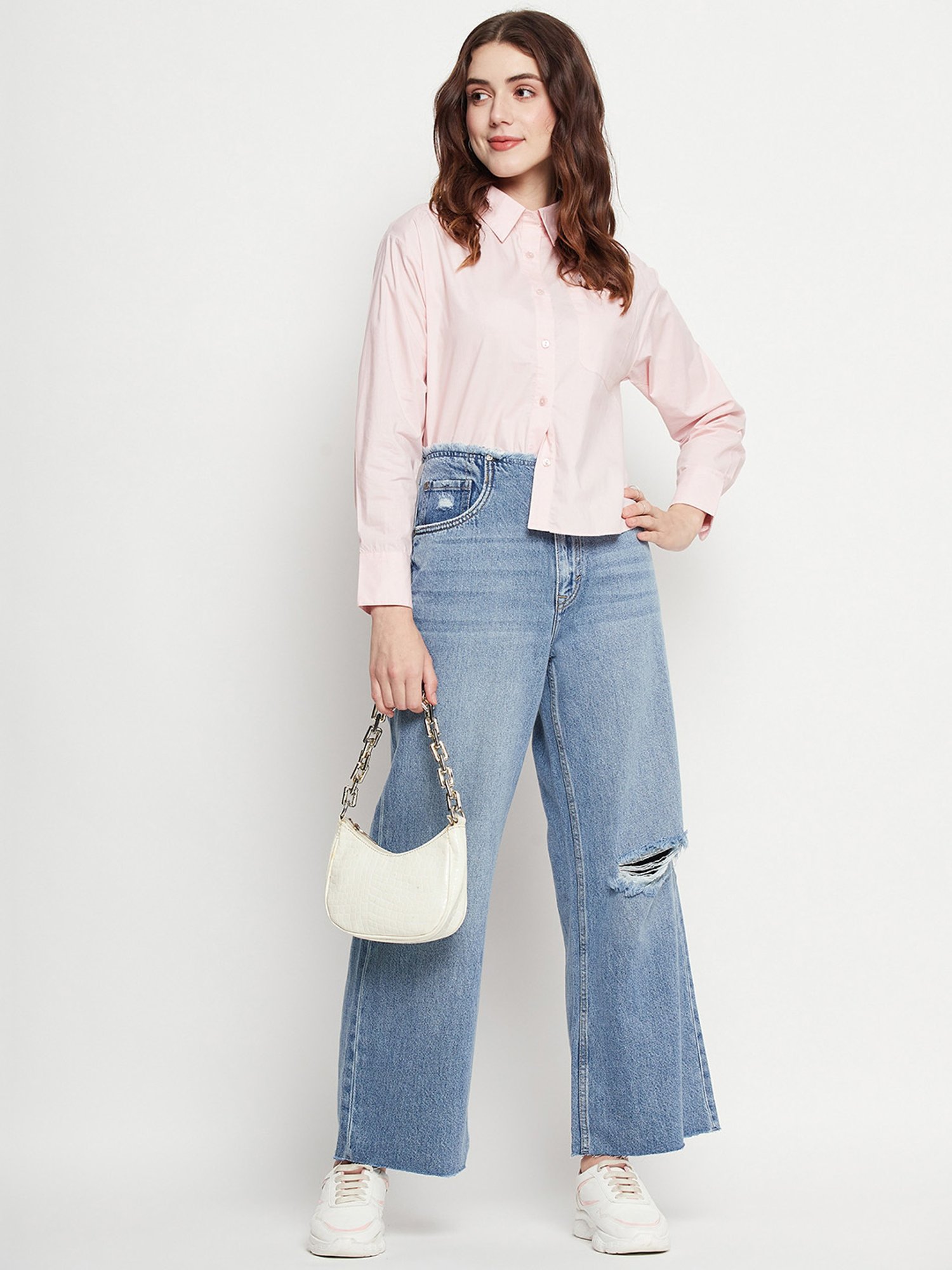 Camla Pink Printed Shirt