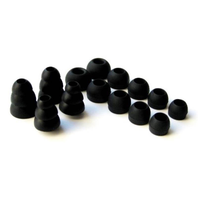 black replacement set comfort eartips earbuds eargels for monster isport immersion inear earphones