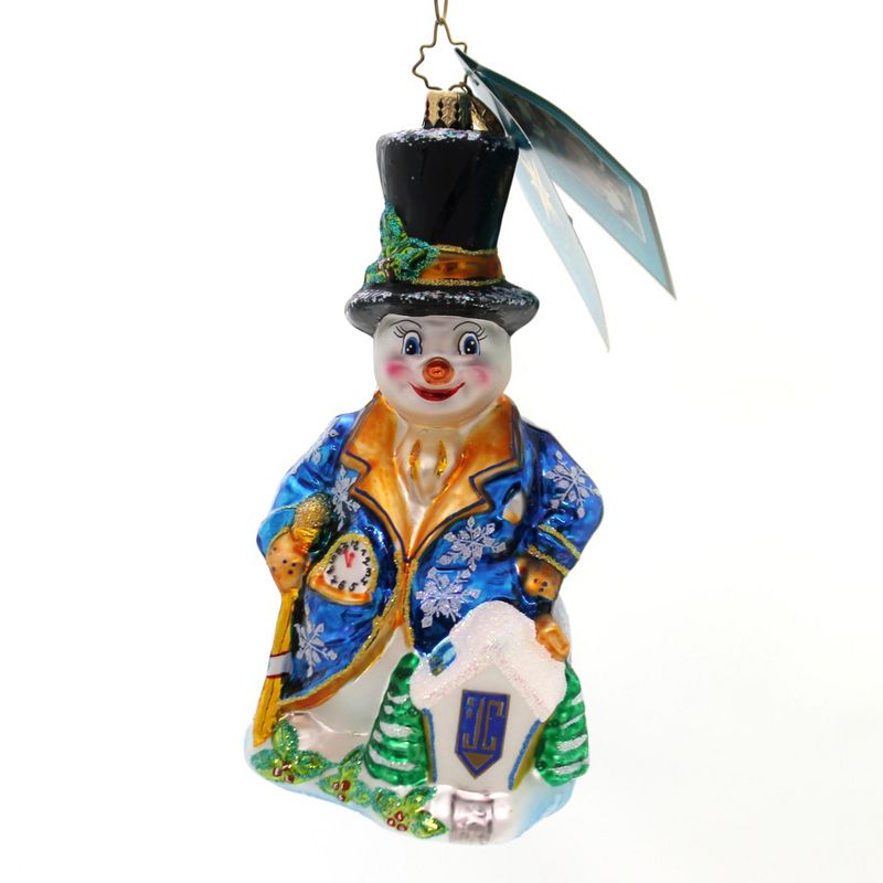Christopher Radko Home In My Heart Janathan Club Ornament Christmas Snowman 2006  -  Tree Ornaments