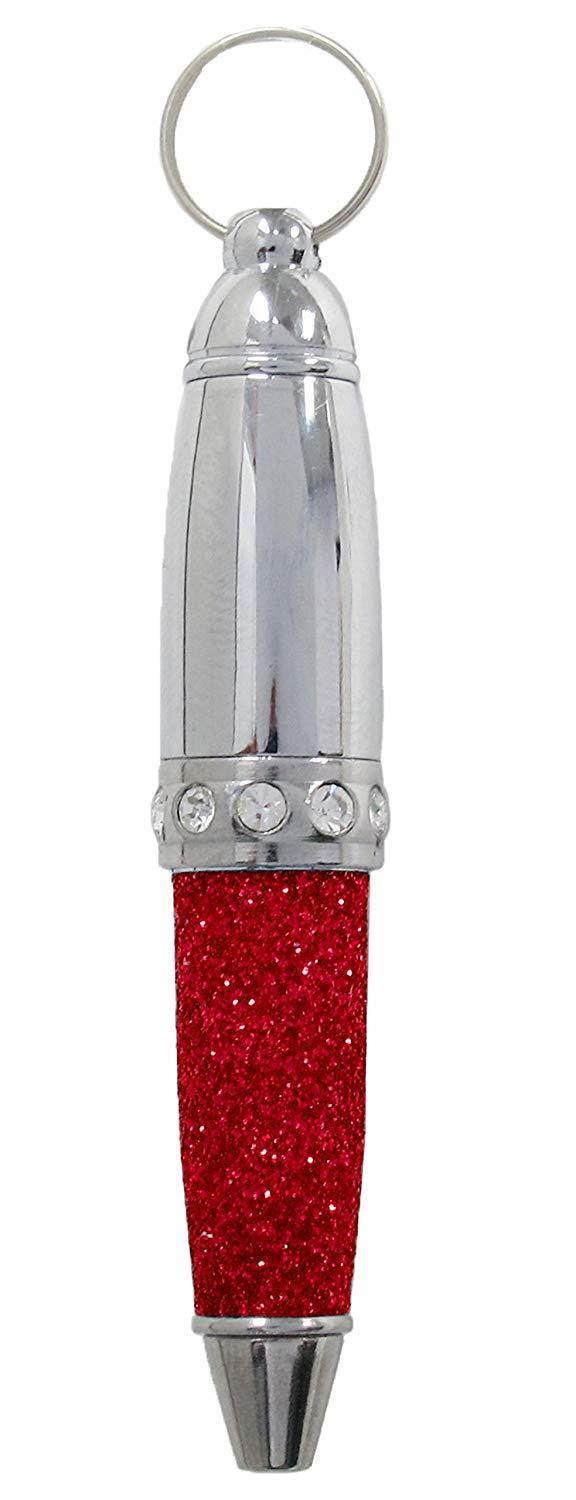 Alexx Mini Glam Pen Red Glitter with Crystals